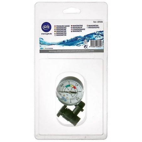 MANOMETRO COMPLETO FILTRO ROSCA 1/8" REF. AR506 GRE