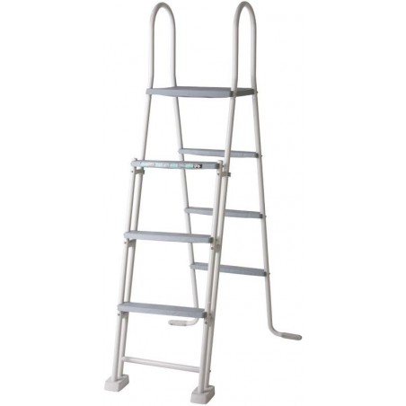 Escaleras para piscinas elevadas 2X3 PELDAÑOS SEGURIDAD – ACERO GALVANIZADO