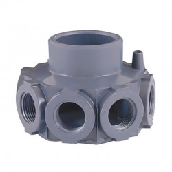 CABEZAL COLECTOR 8 BRAZOS PVC 50-63 CONEXION 3/4" ASTRAL REF.00624 COD.0203228