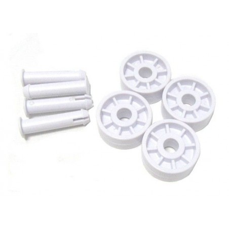 RUEDAS LIMPIAFONDOS+PASADORES (4 UDS) REF. 6409 SIQUA