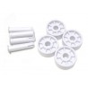 RUEDAS LIMPIAFONDOS+PASADORES (4 UDS) REF. 6409 SIQUA