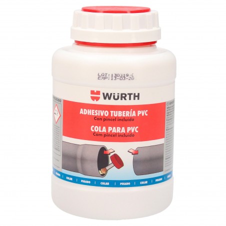 ADHESIVO PVC 500ML CON PINCEL REF. 0892100095 WURTH