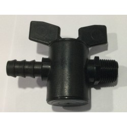 LLAVE PASO GOTEO ROSCA MACHO 1/2" X 16 MM