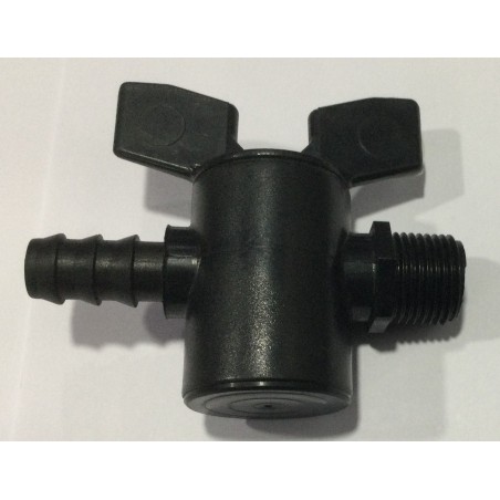 LLAVE PASO GOTEO ROSCA MACHO 1/2" X 16 MM