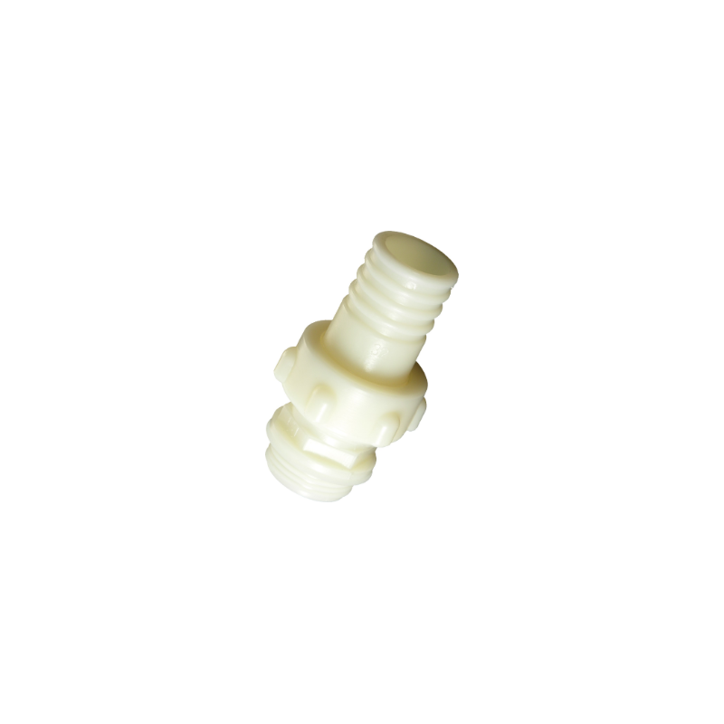 ENLACE NYLON BLANCO ROSCA MACHO 1 1/2" A MANGUERA 50 MM