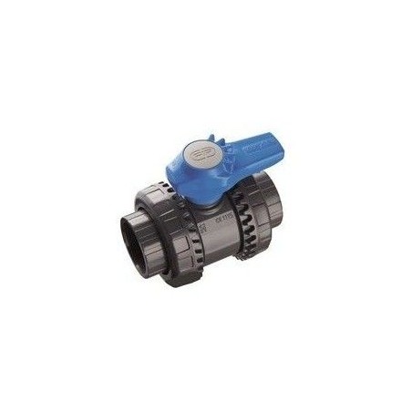 VALVULA PVC 50MM ENCOLAR MANETA AZUL PN 16 FIT