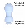 UNION TUBO X TUBO 1/4X3/8 OSMOSIS INVERSA TG-A6UC4