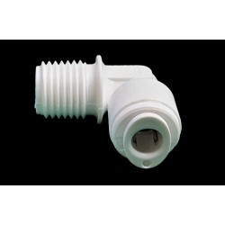 CODO UNIÓN TUBO 1/4 A ROSCA MACHO 1/4" OSMOSIS INVERSA