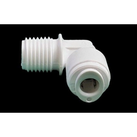 CODO UNIÓN TUBO 1/4 A ROSCA MACHO 1/4" OSMOSIS INVERSA