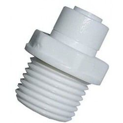 CONEXION RECTA TUBO 1/4 X ROSCA MACHO 3/8" OSMOSIS INVERSA