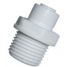 CONEXION RECTA TUBO 1/4 X ROSCA MACHO 3/8" OSMOSIS INVERSA