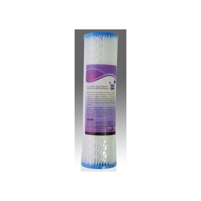 CARTUCHO POLIESTER PLISADO 20 MICRAS 10"