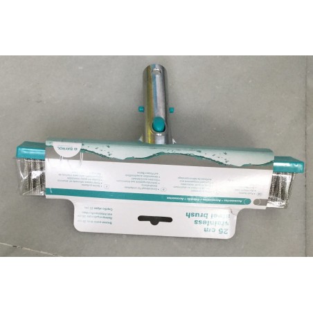 CEPILLO RECTO CERDA ACERO INOX 25 CMS.