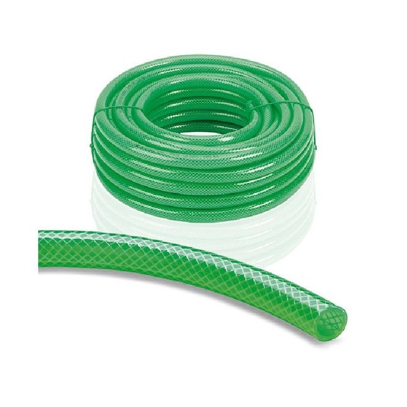 MANGUERA VERDE SUPERFLEX REFORZADA 19X25 MM.