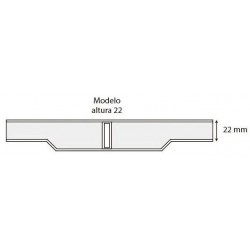 MODULO REJILLA P/CURVAS 22 CM. ALTURA