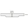 MODULO REJILLA P/CURVAS 22 CM. ALTURA