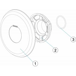 EMBELLECEDOR-PROTECTOR BLANCO FOCO FLEXIMINI PARA NICHO ABS COD. 74392 ASTRALPOOL