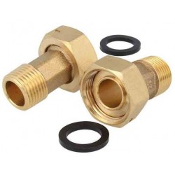 CONTADOR AGUA DOMESTICO ROSCA MACHO 3/4" CON RACORES A 1/2"