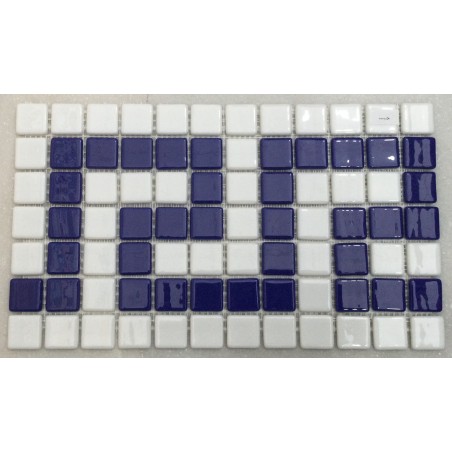 CENEFA AZUL Y BLANCA 7 FICHAS MALLA 31,5 CMS. COD. 114746
