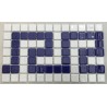 CENEFA AZUL Y BLANCA 7 FICHAS MALLA 31,5 CMS. COD. 114746