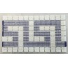CENEFA AZUL Y BLANCA 7 FICHAS MALLA 31,5 CMS. COD. 114746