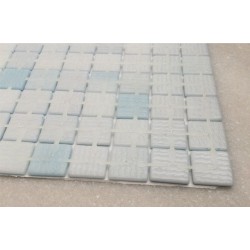 GRESITE COLOR AZUL CLARO NIEBLA CON BRILLO EDERGLAS 2,2X2,2 REF. 32A - CARIBE (HISBALIT)