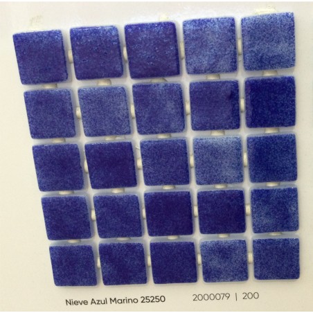 GRESITE ONIX 2,5X2,5 NIEVE AZUL MARINO REF. 25250