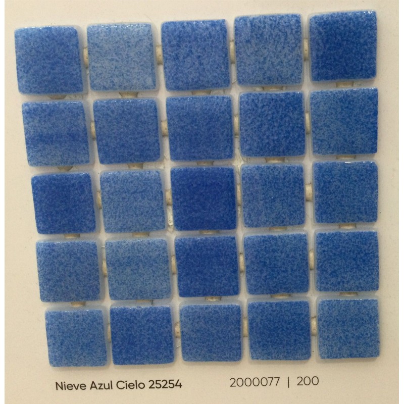 GRESITE ONIX 2,5X2,5 NIEVE AZUL CIELO REF. 25254