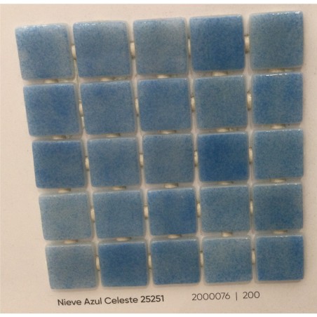 GRESITE ONIX 2,5X2,5 NIEVE AZUL CELESTE REF. 25251