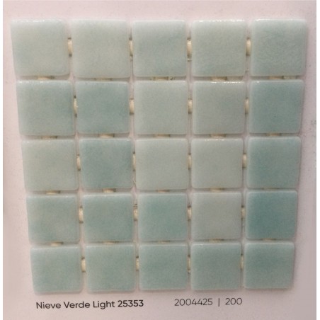 GRESITE ONIX 2,5X2,5 NIEVE VERDE LIGHT REF. 25353