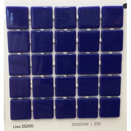 GRESITE ONIX 2,5X2,5 LISO AZUL OSCURO INTENSO REF. 25200