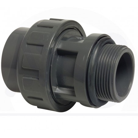 ENLACE 3 PIEZAS PEGAR 50 - ROSCA MACHO 1 1/2" PRESION CON JUNTA COD.  20380 REF. 07716
