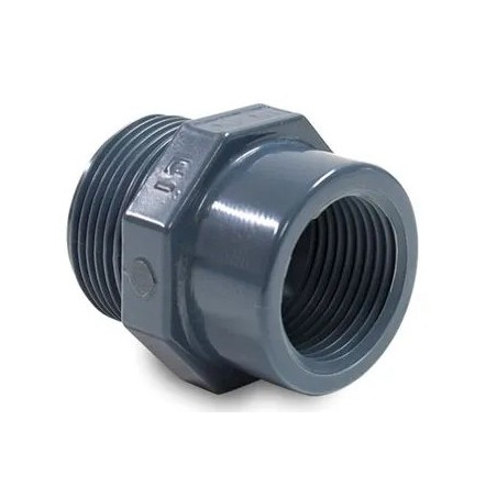 REDUCCION PVC ROSCA MACHO 1/2"-ROSCA HEMBRA 3/8" COD. 0104204 (DOSIFICADOR)