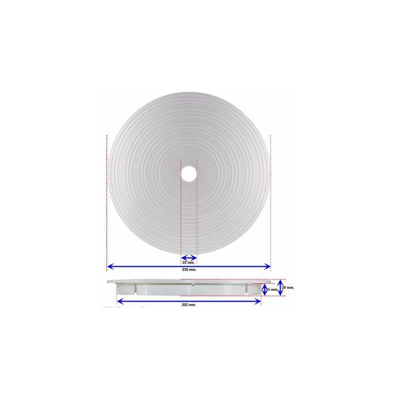 TAPA SKIMMER CORAL ANTIGUA 23 CM. REF. 18002051