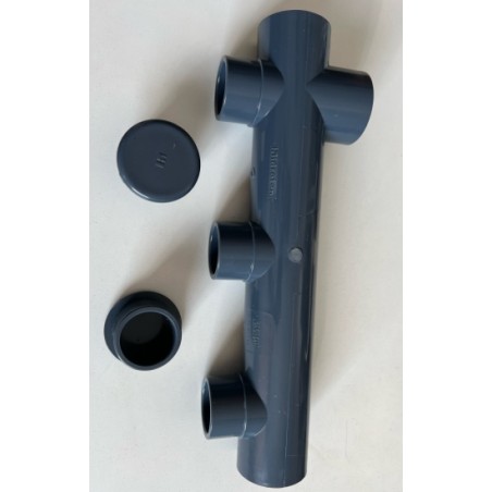 COLECTOR VALVULAS PVC 50 MM CONEXION LATERAL