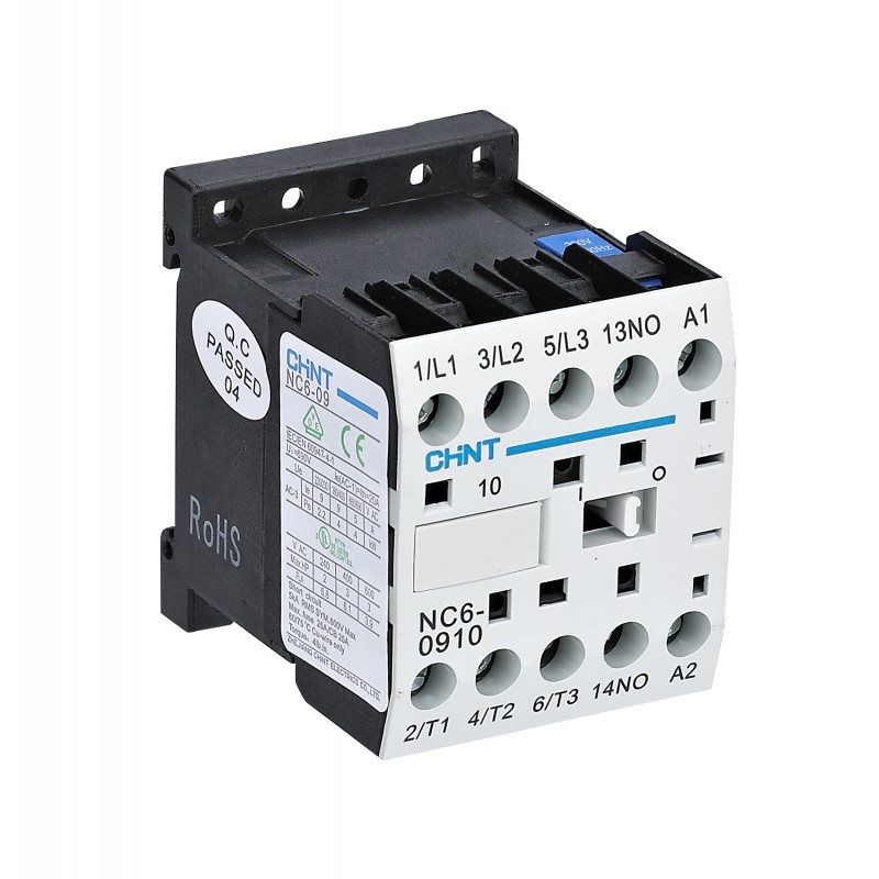 MINICONTACTOR CUADROS ELECTRICOS 9 A 220 V (A1/A2 FRONTAL) REF. NC6-3-9-10-230