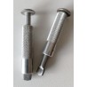 ANCLAJE ESCAMOTEABLE TIPO B UNA PIEZA TACO ALUMINIO Y TORNILLO INOX TOLDOS REF. 36