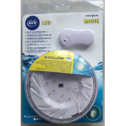 Pack 2 Focos led blanco piscinas Gre y pared chapa