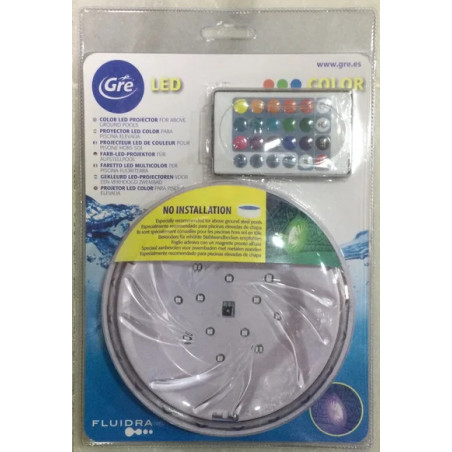 Proyector LED multicolor piscinas GRE y de chapa