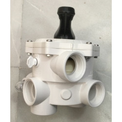 VALVULA SELECTORA 1 1/2" LATERAL TOMAS A ROSCA 6 VIAS S/ENLACES REF. 130751 COD. PER-060-0018 / SM10-3 KRIPSOL/PRAHER