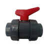 VALVULA PVC ENCOLAR MANETA ROJA PN 16 CH COD. AVF-560-0013/AVF-560-0014