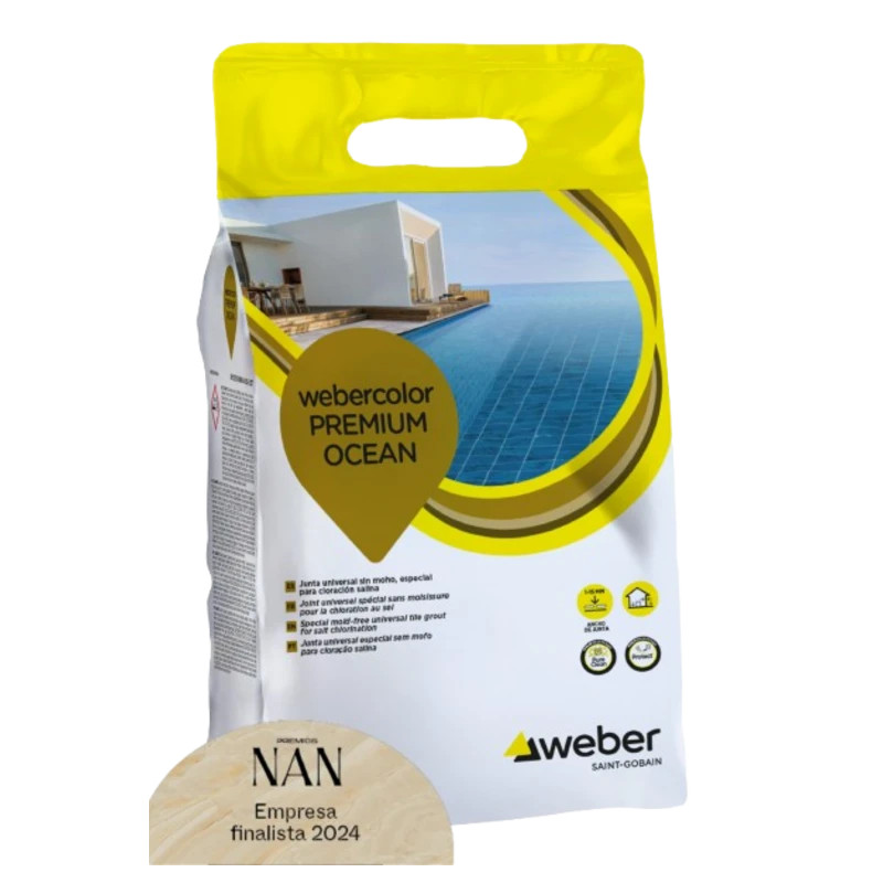 CEMENTO BLANCO LECHADA WEBERCOLOR OCEAN BLANCO BOLSA 3 KGMS