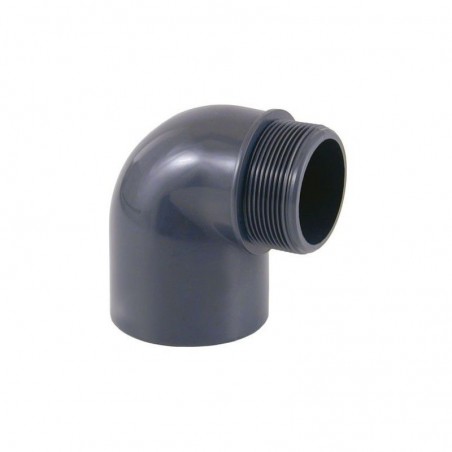 CODO 90º PVC PRESION PEGAR-ROSCA MACHO