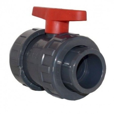 VÁLVULA DE BOLA PVC PRESION PEGAR PN10 TUBERÍA 50