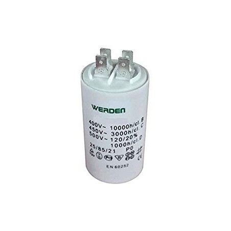 CONDENSADOR MOTOR TERMINALES DE EMPUJE WERDEN